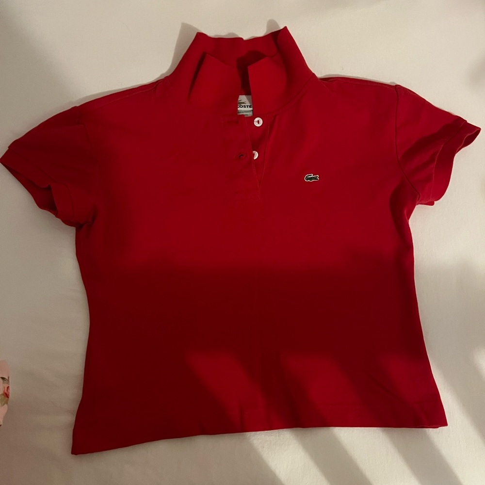 Lacoste Women's Red Polo Shirt